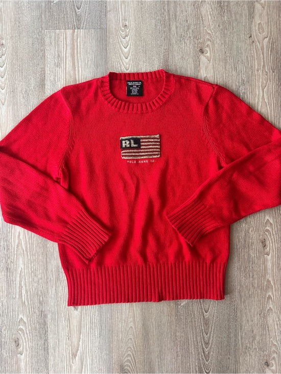 Ralph Lauren Sweaters - Ralph Lauren Polo Jeans American Flag Sweater